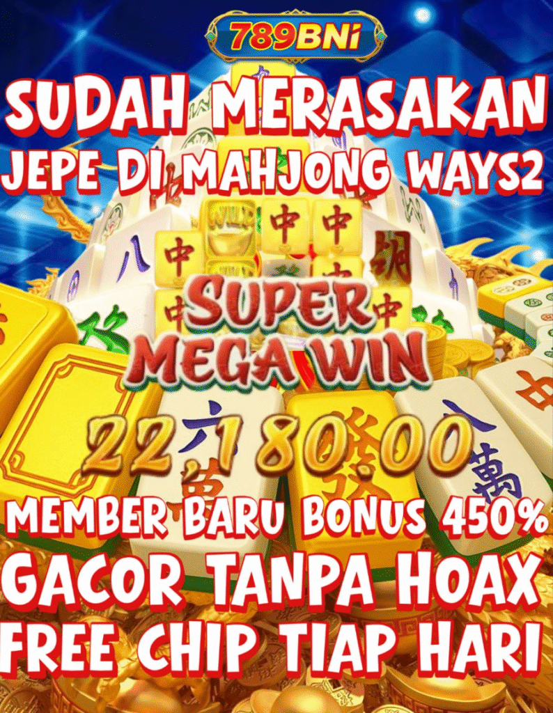 BNI789 sudah merasakan jepe di mahjong ways 2 - member baru bonus 450% gacor tanpa hoax free chip tiap hari
