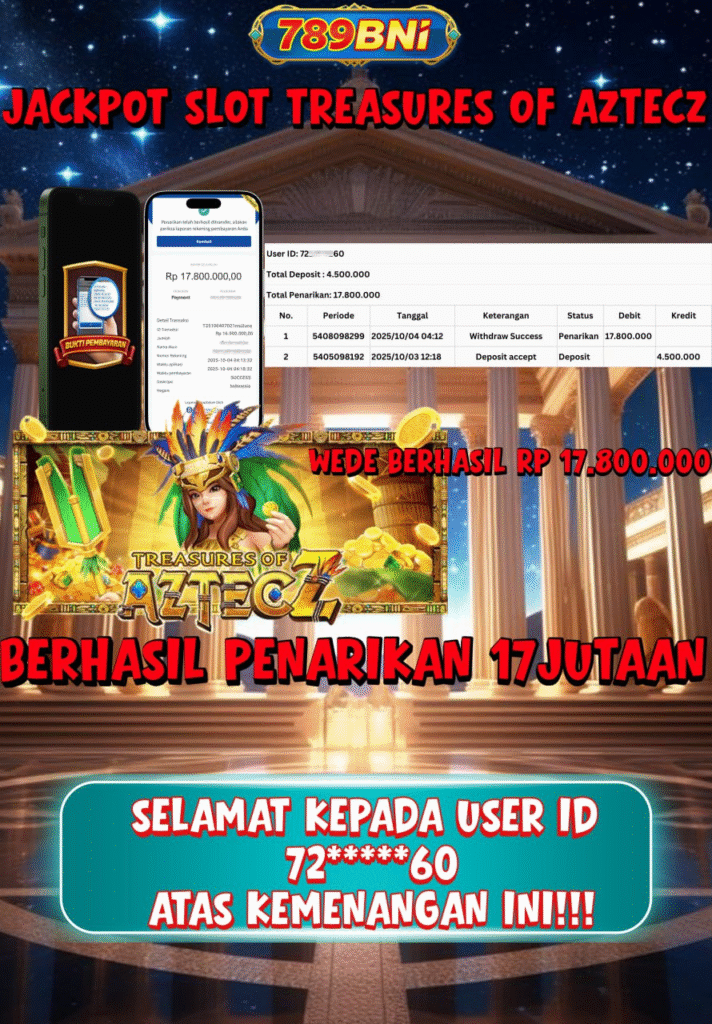 APK BNI789 jakcpot di game treasures of aztec Z
