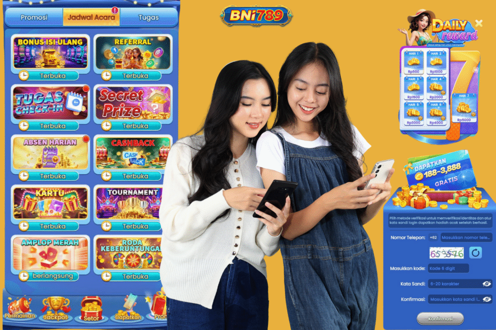 Ikhtisar dan fitur BNI789 2026 APK seperti promo dan snapshot pendaftaran