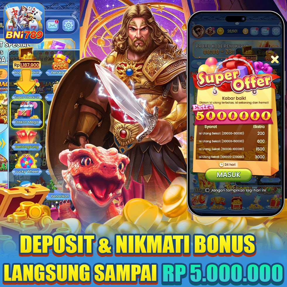 789bni Apk 2026 depsoit dan nikmati bonus langsung sampai Rp 5.000.000